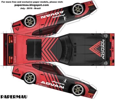 Papermau Nissan Fairlady Z Paper Model By Papermau Download Now