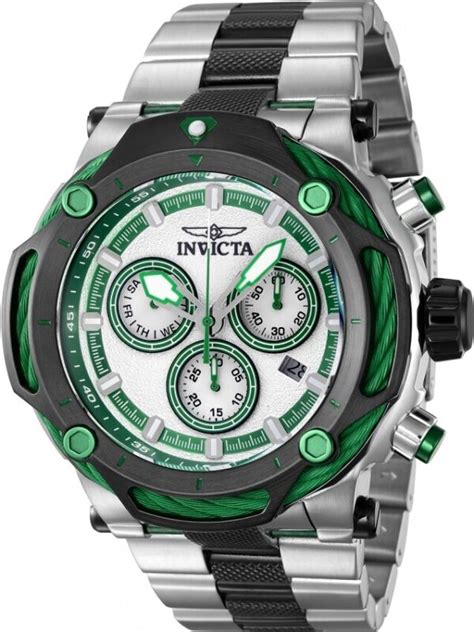 Invicta Bolt Chronograph Quartz Silver Dial Men Watch