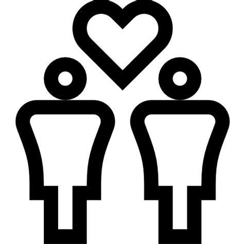 same sex marriage free people icons