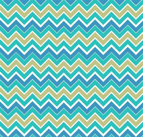Tile Chevron Vector Pattern With Pastel Blue And White Zig Zag
