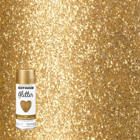 Rust Oleum Specialty 1025 Oz Gold Glitter Spray Paint 301495 The