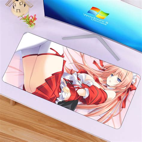 Siancs Sexy Anime Girl 60x30cm Mouse Pad Diy Customize Laptop Mouse Mat Speed Game Gamer Gaming
