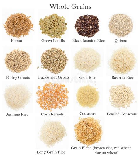 Whole Grains Collection Stock Image Image Of Edible 16782673