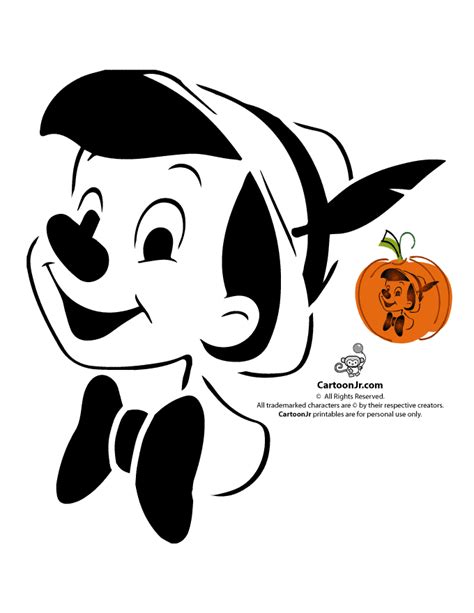 Classic Disney Pumpkin Stencils Classic Disneys Pinocchio Pumpkin