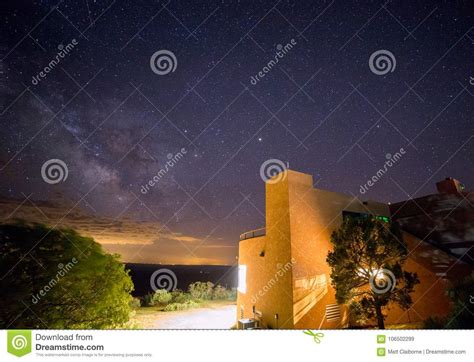 Starry Night Over Mesa Verde Colorado Stock Image Image Of Telescope