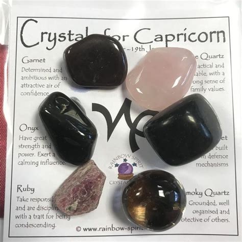 Capricorn Birthstones Crystal Set Etsy Crystals Crystal Healing