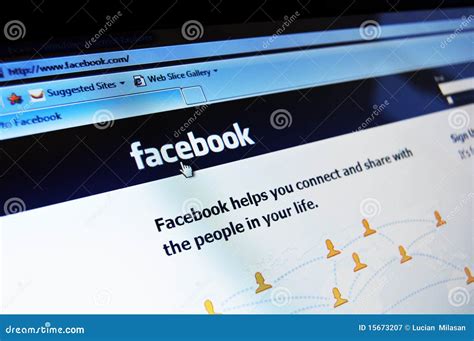 Facebook Editorial Photography Image Of Computer Concept 15673207