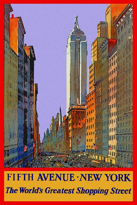Vintage Shop Fifth Avenue Poster Digital Art By Joy Mckenzie Fine Art
