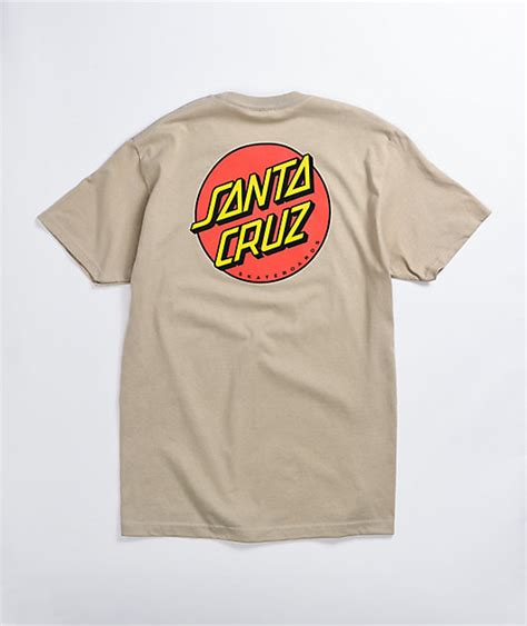 Santa Cruz Classic Dot Sand T Shirt