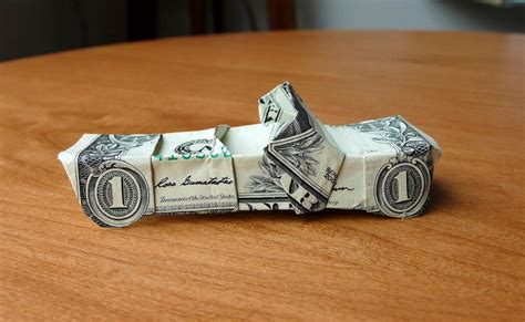 Car Dollar Origami Vehicle Made With Real Money Cars Dollar Bills