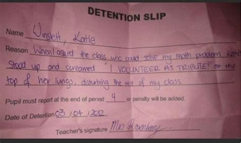 25 Real Detention Slips So Funny They Almost Make Us Miss School Sheknows