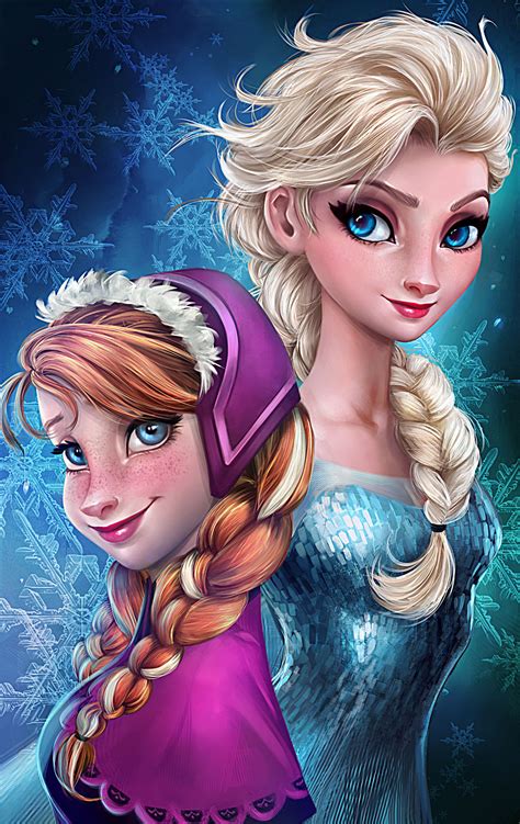Anna And Elsa Elsa And Anna Fan Art 38566522 Fanpop