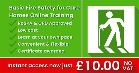Basic Fire Safety Awareness For Care Homes Online Training Just £1000