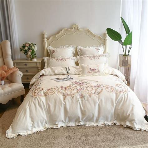 1000tc Egyptian Cotton Premium Bedding Set Luxury Embroidery Blossom