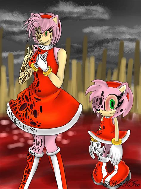 Amy Rose Exe By Wolfkice On Deviantart Anime Sonic Fan Art