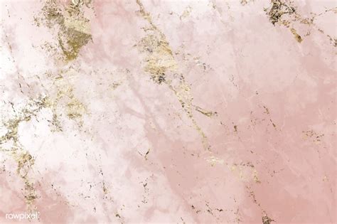 Pink And Gold Marble Textured Background Vector Free Image By