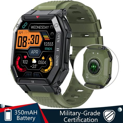 Cyberdyer Ke1 Military Smart Watch For Men Outdoor Tactical Sports Smartwatch 5atm Waterproof
