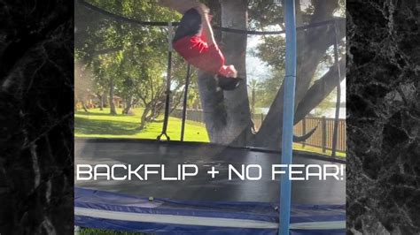 How To Do A Backflip With No Fear Youtube