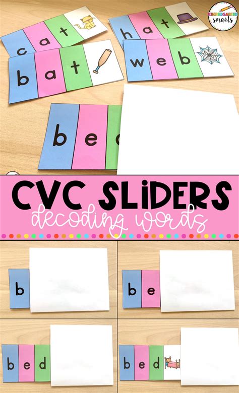 Cvc Sliders Kindergarten Smarts