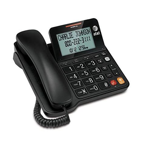 Atandt Cl2940 Corded Phone With Speakerphone Extra Large Tilt Display