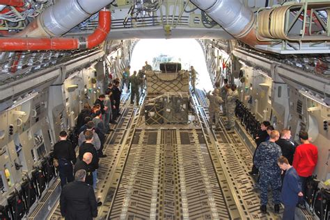 Additional roles include medical evacuation and airdrop duties. Through the Calm and Through the Storm: In the belly of a C-17