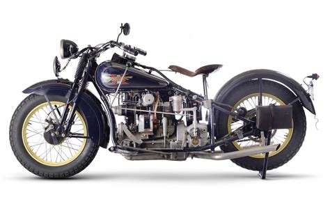 Vintage Motorcycles 1930 Henderson Kj Streamline Four 1301cc Via Bonhams Motos