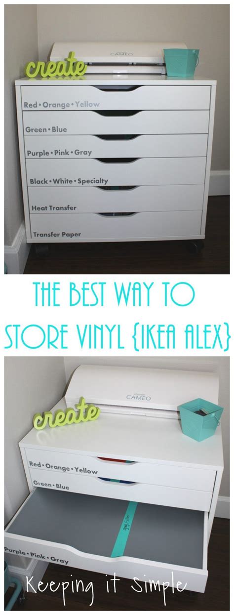 The Best Way To Organize Vinyl In Your Craft Room Ikea Alex Storage