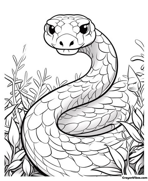 Black Mamba Coloring Pages Free Printable For Kids And Adults