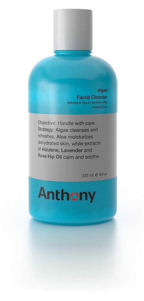 Anthony Algae Facial Cleanser 8 Fl Oz Contains Algae Aloe Vera Azulene Lavender And Rose