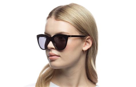 Le Specs Halfmoon Magic Sunglasses Black Smoke Tortoiseblack