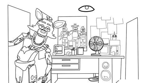 Free Printable Five Nights At Freddys Fnaf Coloring Pages