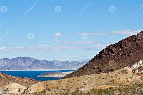 Nevada Desert And Lake Mead Stock Image Image Of Nevada Mead 18164133