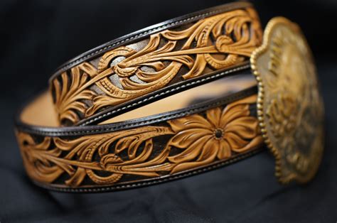 Free leather belt carving patterns, leather belt carving designs, leather carving belt. Pin by Yvonne van Sluis on Brown & beige | Pinterest | Leather tooling patterns, Leather and ...