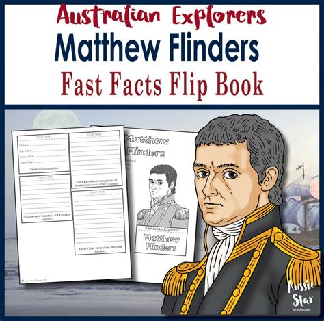 Australian Explorers Matthew Flinders Fast Facts Flip Book Aussie