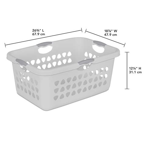 Standard Laundry Basket Dimensions - Janel Star gambar png