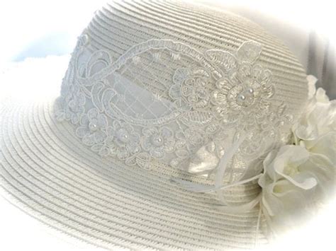 Victorian Bridal Hat Garden Wedding Ivory Lace Bridal Hat Etsy