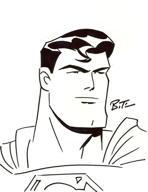 Superman Sketch By Bruce Timm Drawing Superheroes Marvel Drawings