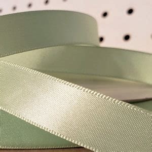 5 8 X 10 Yds Mint Green Satin Ribbon DIY Wedding Decor Etsy