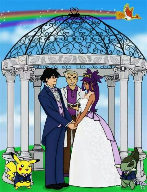 A Negaishipping Wedding So Cute Pokemon Iris Pokemon Ships Pokemon