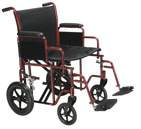 Drive Medical Bariatric Heavy Duty Transport Wheelchair With Swing Away