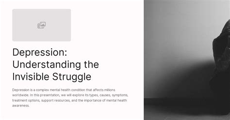 Depression: Understanding the Invisible Struggle