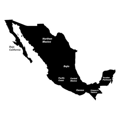 Premium Vector Mexico Map Icon Vector Illustration Symbol Design