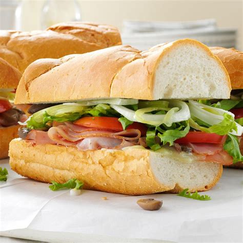 Summer Sub Sandwich Recipe Taste Of Home