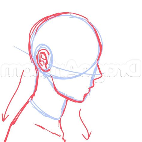 Side View Anime Boy Head Base Drawing An Anime Face From A Profile Side