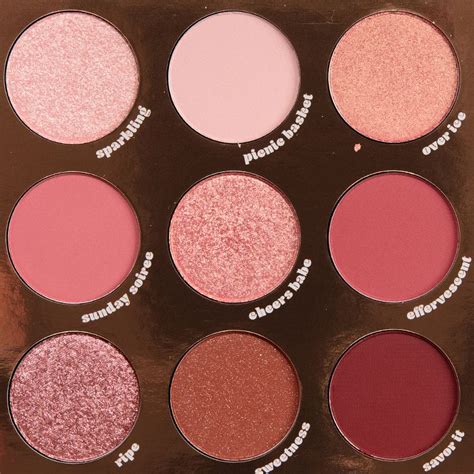 colourpop by the rose 12 pan pressed powder shadow palette review and swatches make up palette