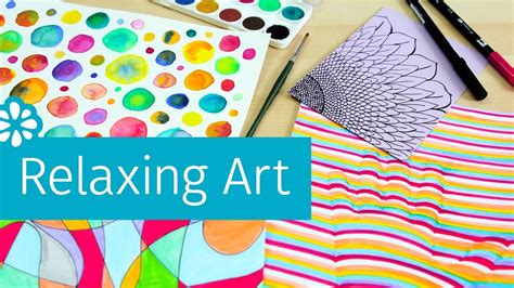 4 Easy Art Projects To Help You Relax And De Stress Sea Lemon Youtube