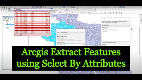 Arcgis Extract Features Using Select By Attributes Youtube