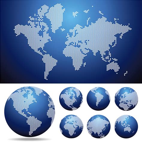 Globe earth map vector design illustration template - Download Free ...