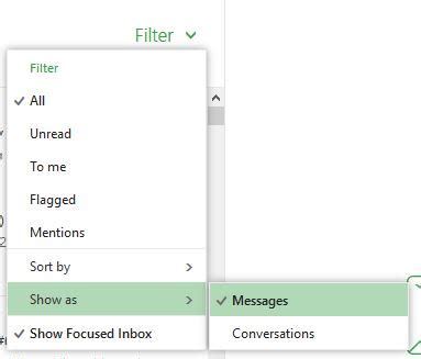 How To Turn Off Conversation View In Office Outlook Owa Dummytech Com