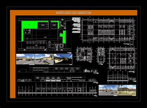 Mercado De Abastos En Autocad Librer A Cad